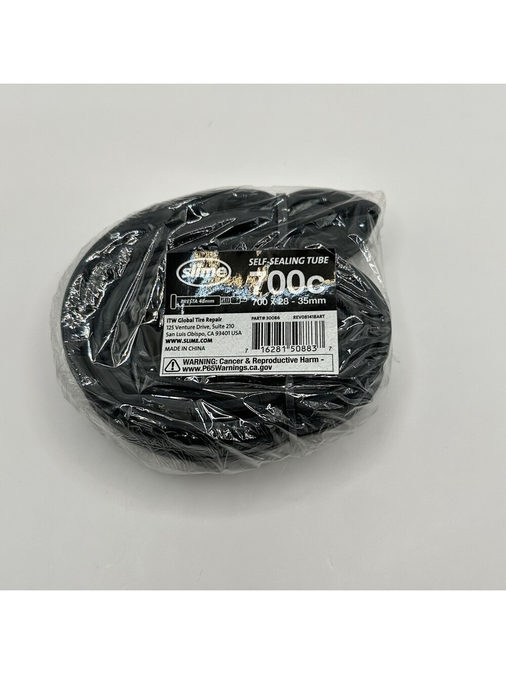 SLIME Self-Sealing TUBE 700x28/35 48mm For Commuter, Hybrid, and Road Bikes